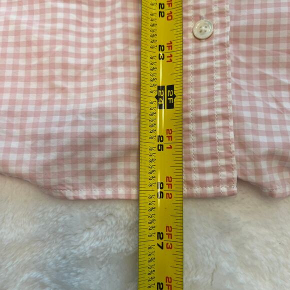 Vineyard Vines Women's Pink & White Plaid Button Up Long Sleeve Shirt Size 6 - Picture 7 of 7